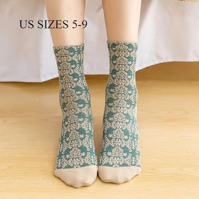 Medias Lavender Argyle Elegantes con Encaje y Detalle de Joya miniatura 2