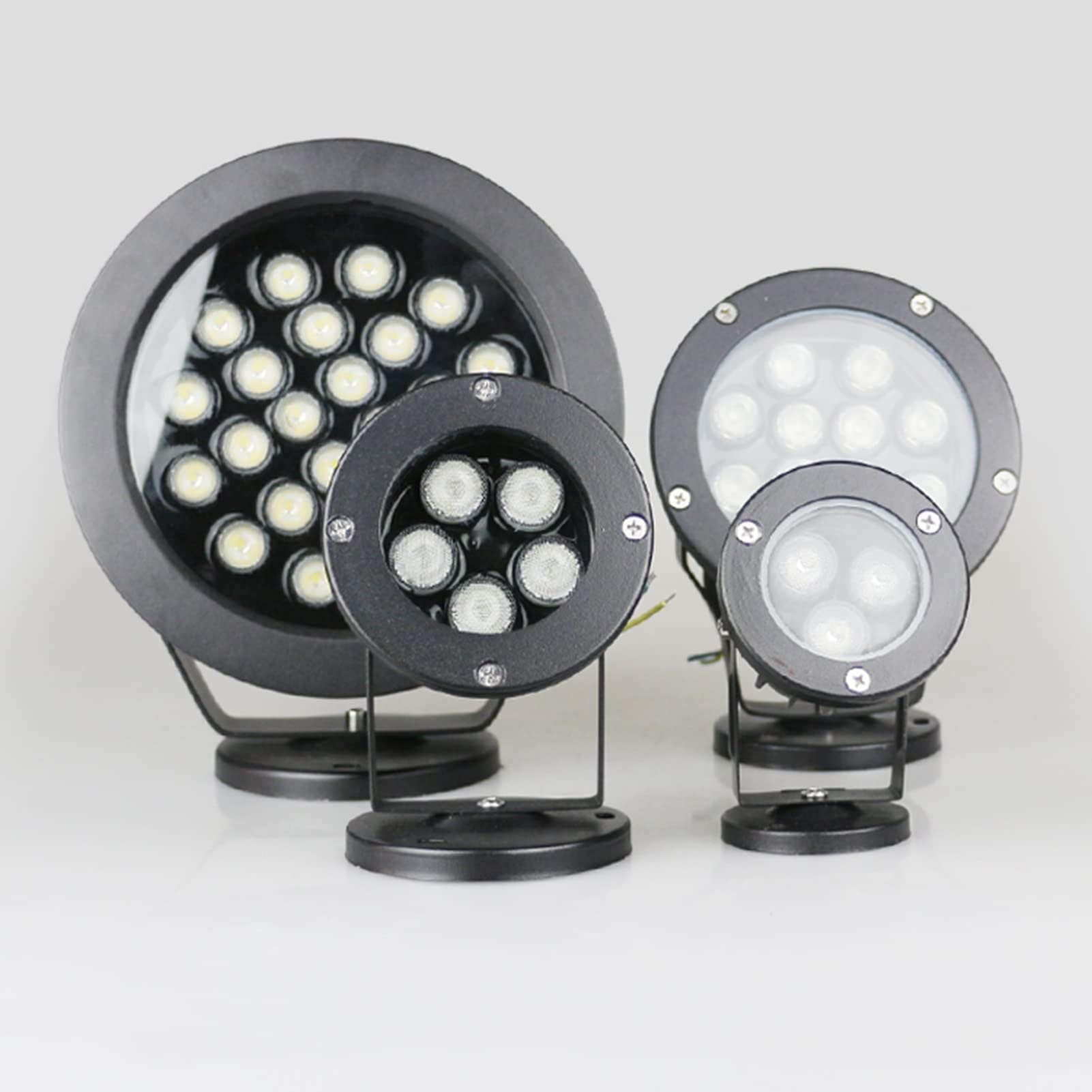 Illuminazione Subacquea - Faretti LED Esterno - Faretto Luce da Pavimento, Faretto LED Subacqueo, Luce LED Sommergibile, Proiettore LED da Esterno Impermeabile IP65(Red,24W(24v))