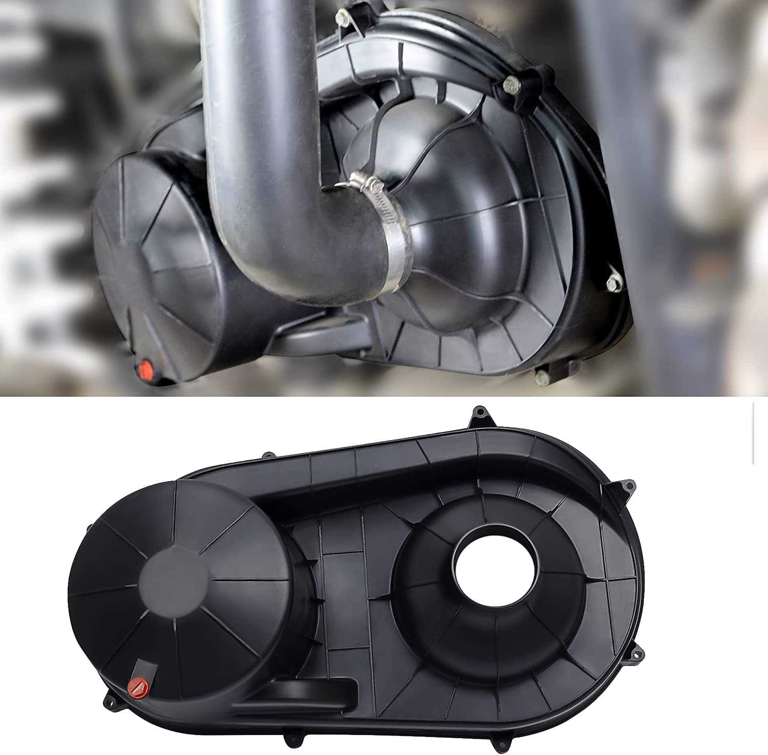 CPOWACE Outer Clutch Cover Compatible with Polaris RZR, CVT Variator Clutch Plate Cover Transmission Belt Box Housing Compatible with 2015-2022 Polaris RZR XP 1000/General 1000/900 S,Replace #2635611