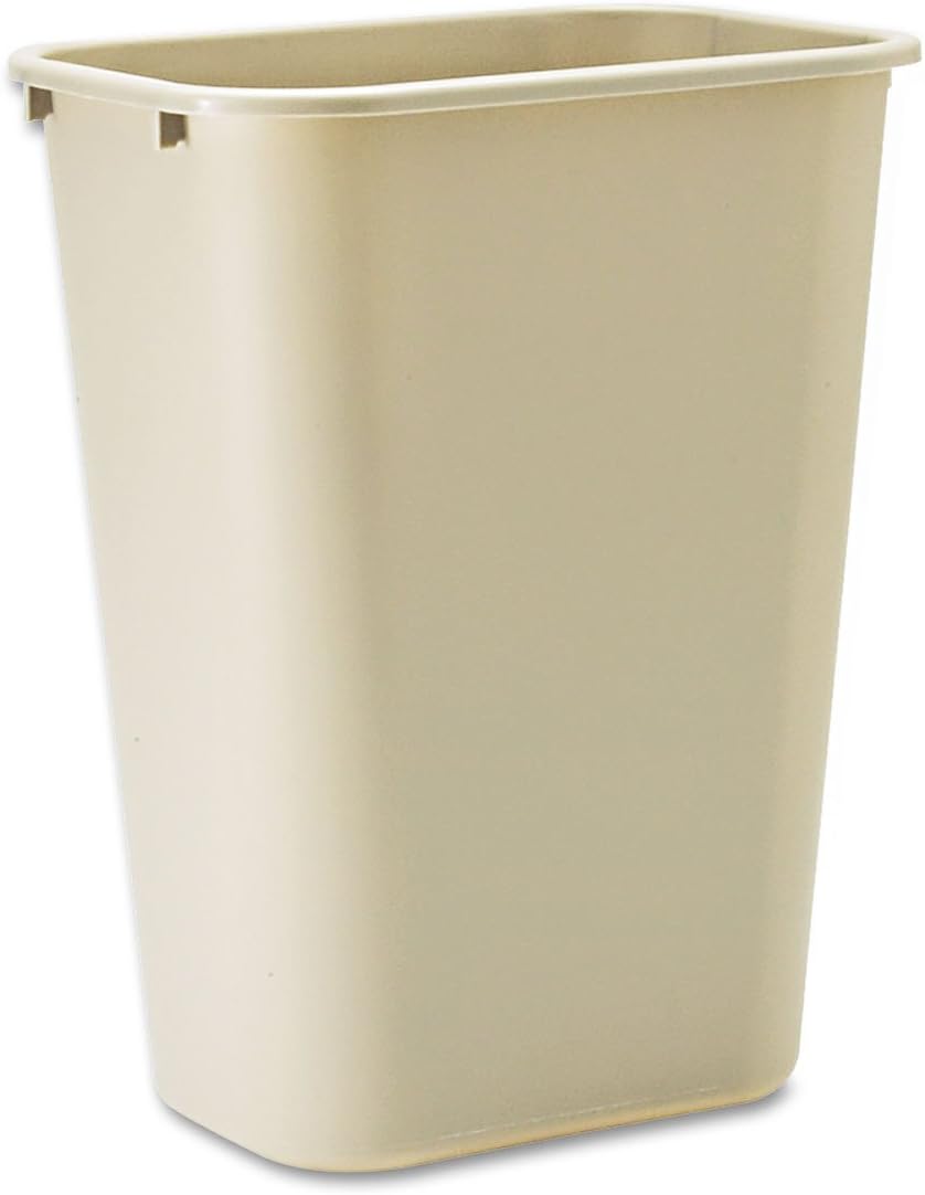 Rubbermaid FG2806TPWHT 36 Quart White Open Wastebasket