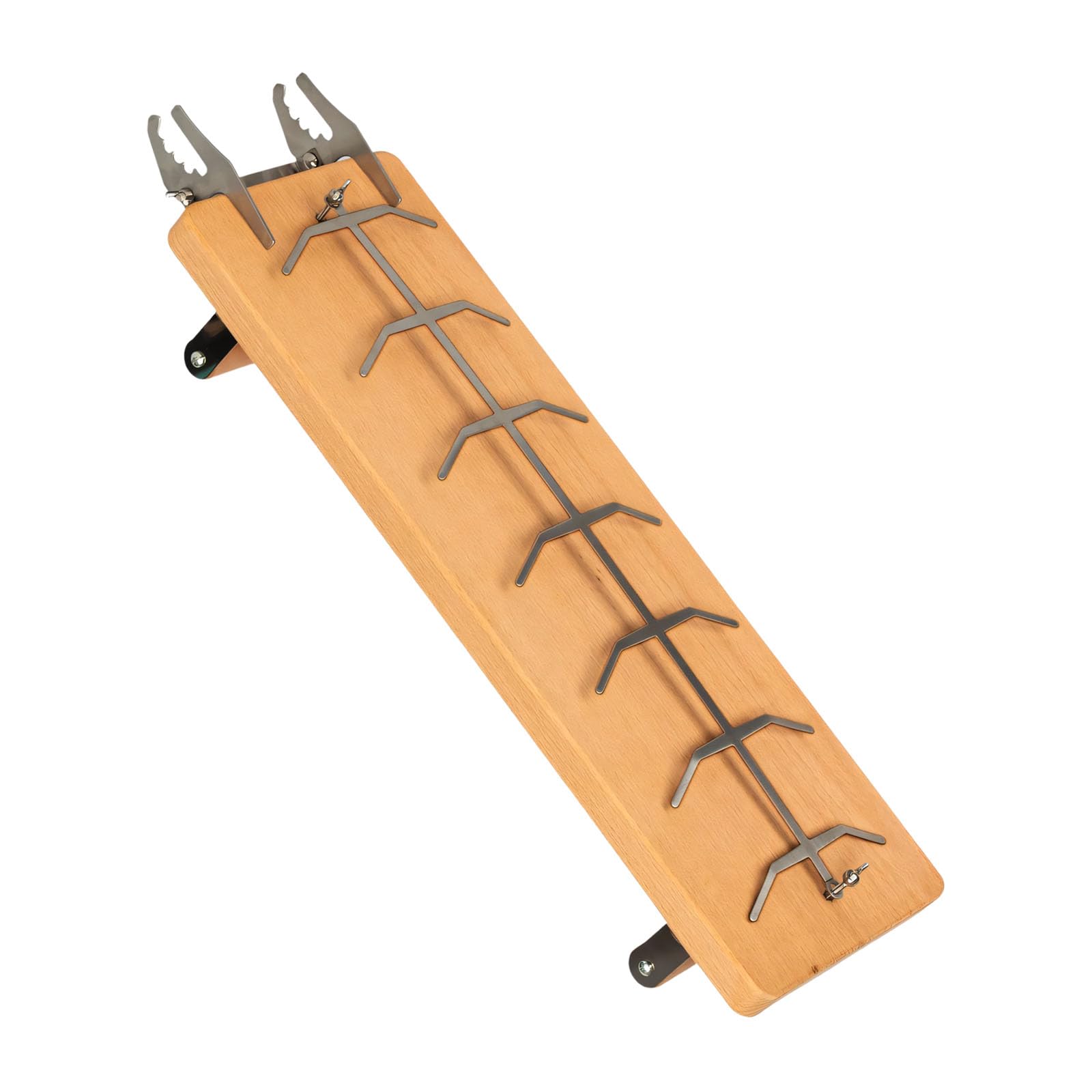 ljhnba Innovative Salmon Preparation Face with Adjustable and Stainless Steel Clips BBQ Fish Holder