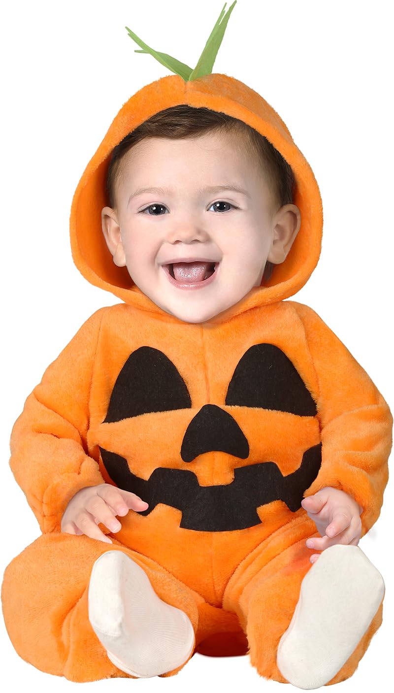 FIESTAS GUIRCA Disfraz de Calabaza - Mono Naranja Calabacita - Disfraz Halloween Niño o Niña