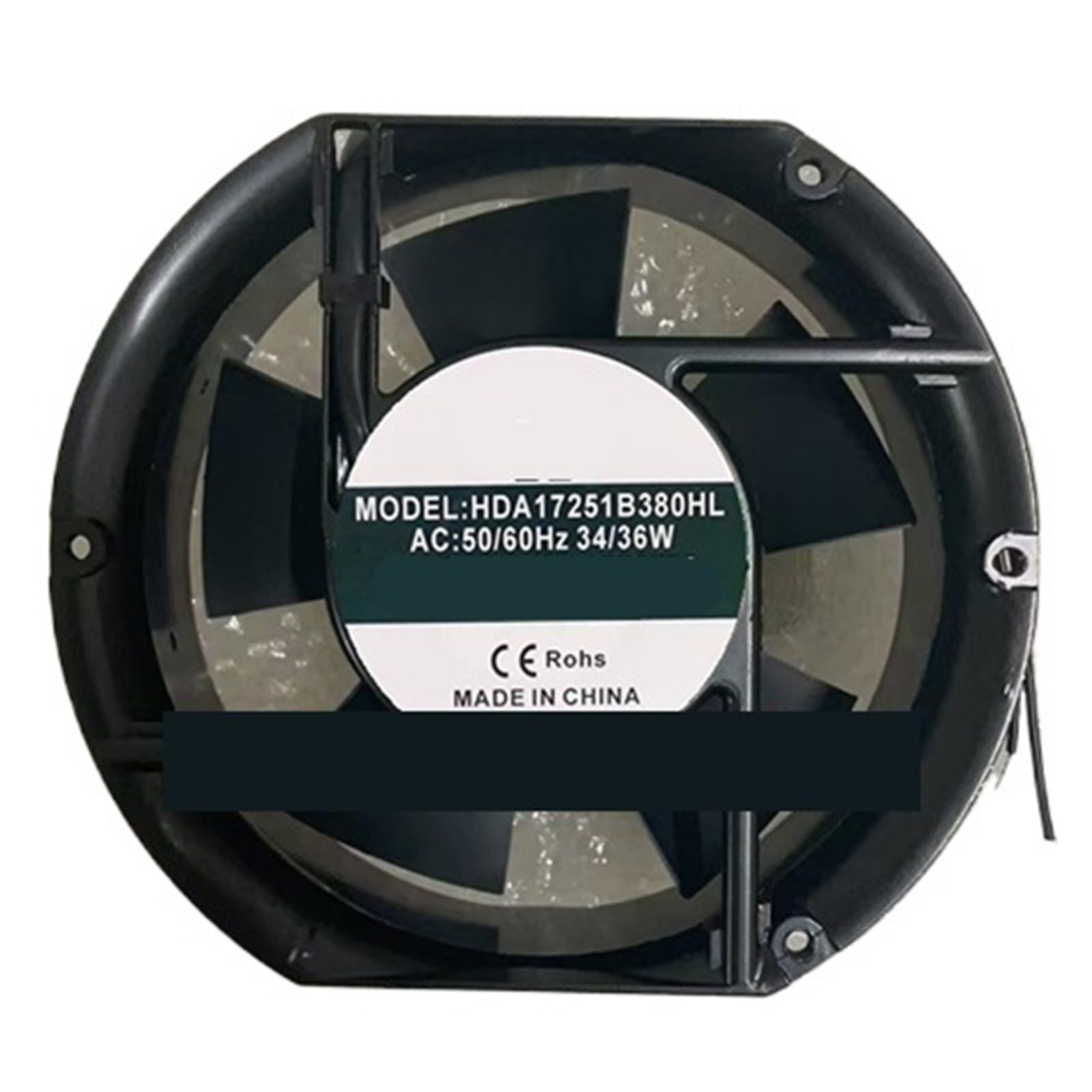 Lzikkgki One Color Hda17251b380hl Ac 380V 34/36W 172X150x51mm 2-Wire Cooling Fan