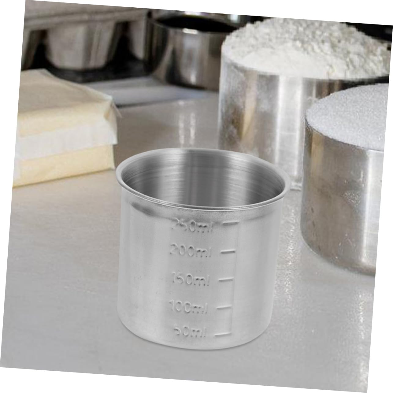 TOPBATHY 9 Piezas taza medidora Taza de medición precisa Taza de medición multifuncional taza de olla arrocera tazas medidoras para hornear vaso medidor metalico soporte medidor de cocina