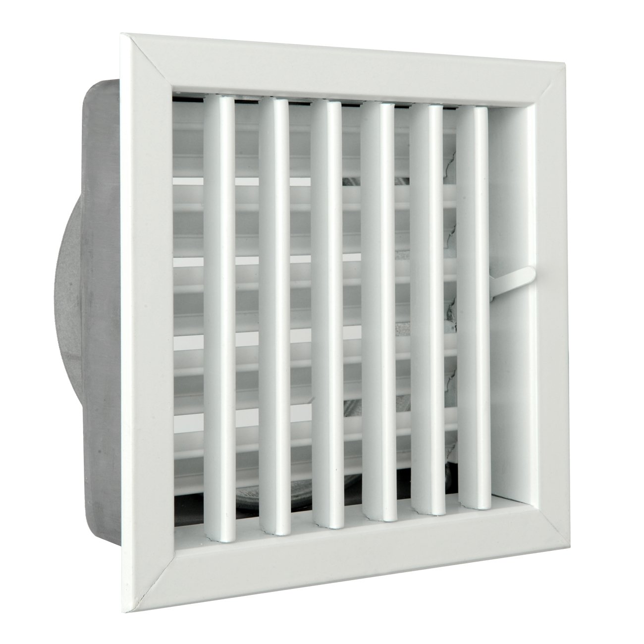 La ventilation gcsib1818120-y Grille encastrable pour cheminées, aluminium laqué blanc, 180 x 180 mm