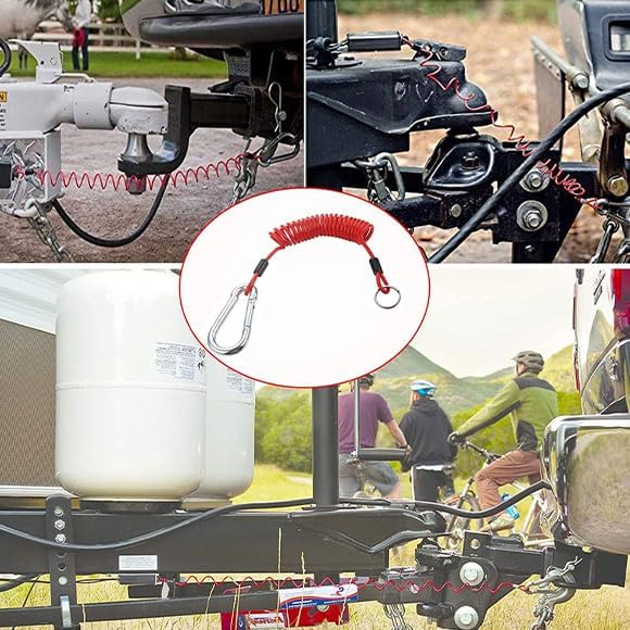 Câble Sécurité Caravane EEBBL | Cable Remorque 1.2m avec Interrupteur de Frein - 5