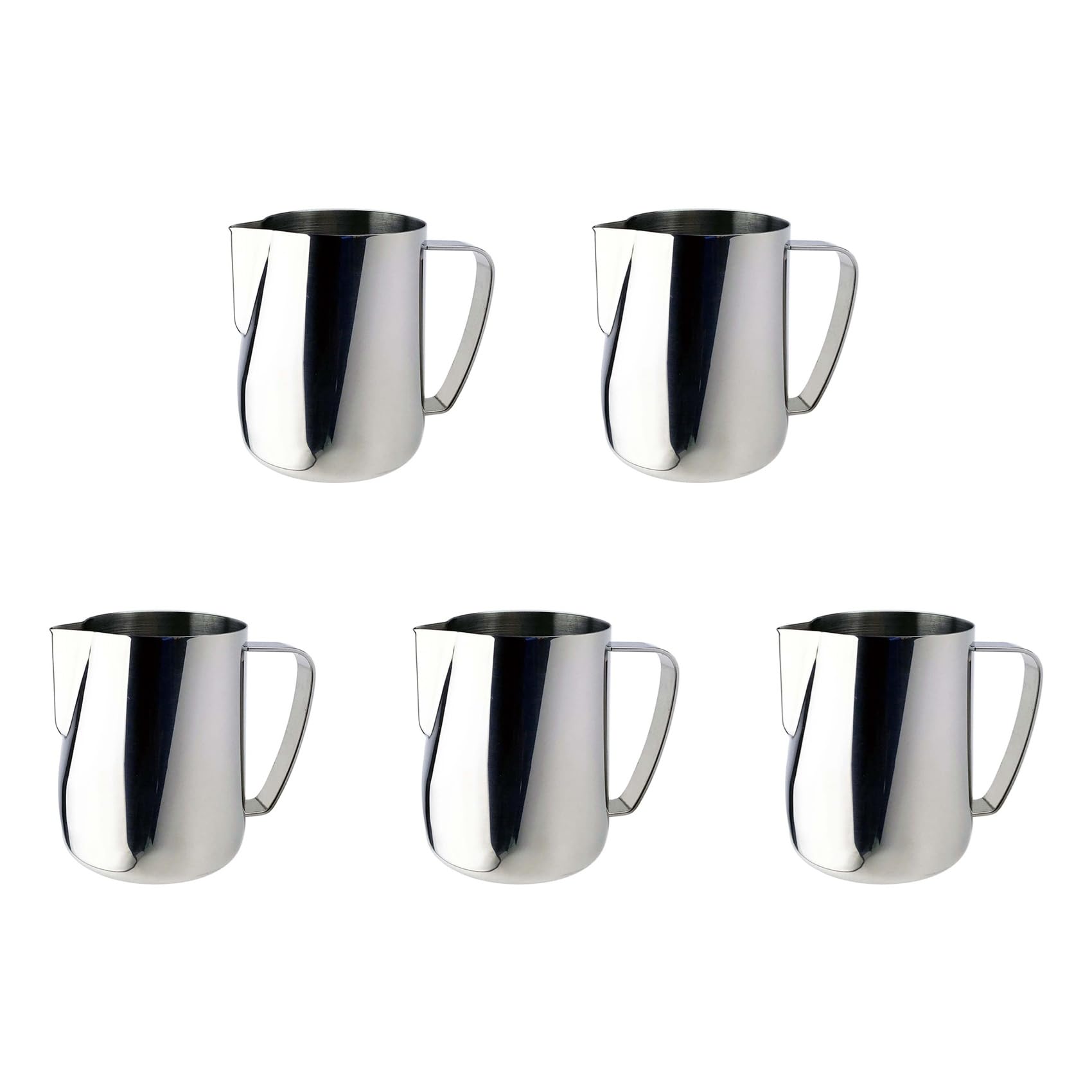 Hndhbfgrt 5X Milk Jug 350Ml Stainless Steel Frothing Pitcher Pull Flower Cup Coffee Milk Frother Latte Art Milk Foam Tool