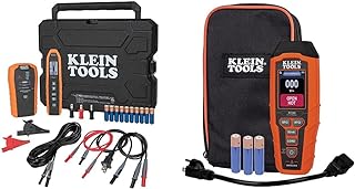 Klein Tools ET450 Advanced Circuit Breaker Finder and Wire Tracer Kit & RT390 Circuit Analyzer with Large LCD, Identifies Wiring Faults, GFCI and AFCI Tester, Voltage Drop, Displays Trip Time, Orange