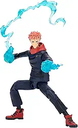 Total Anime Yuji Itadori - 6.5-Inch Scale Figure with Swappable Faceplates, Alternate Hands, and Energy Effects