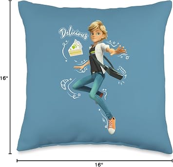Miraculous Ladybug Adrien Bakery Throw Pillow