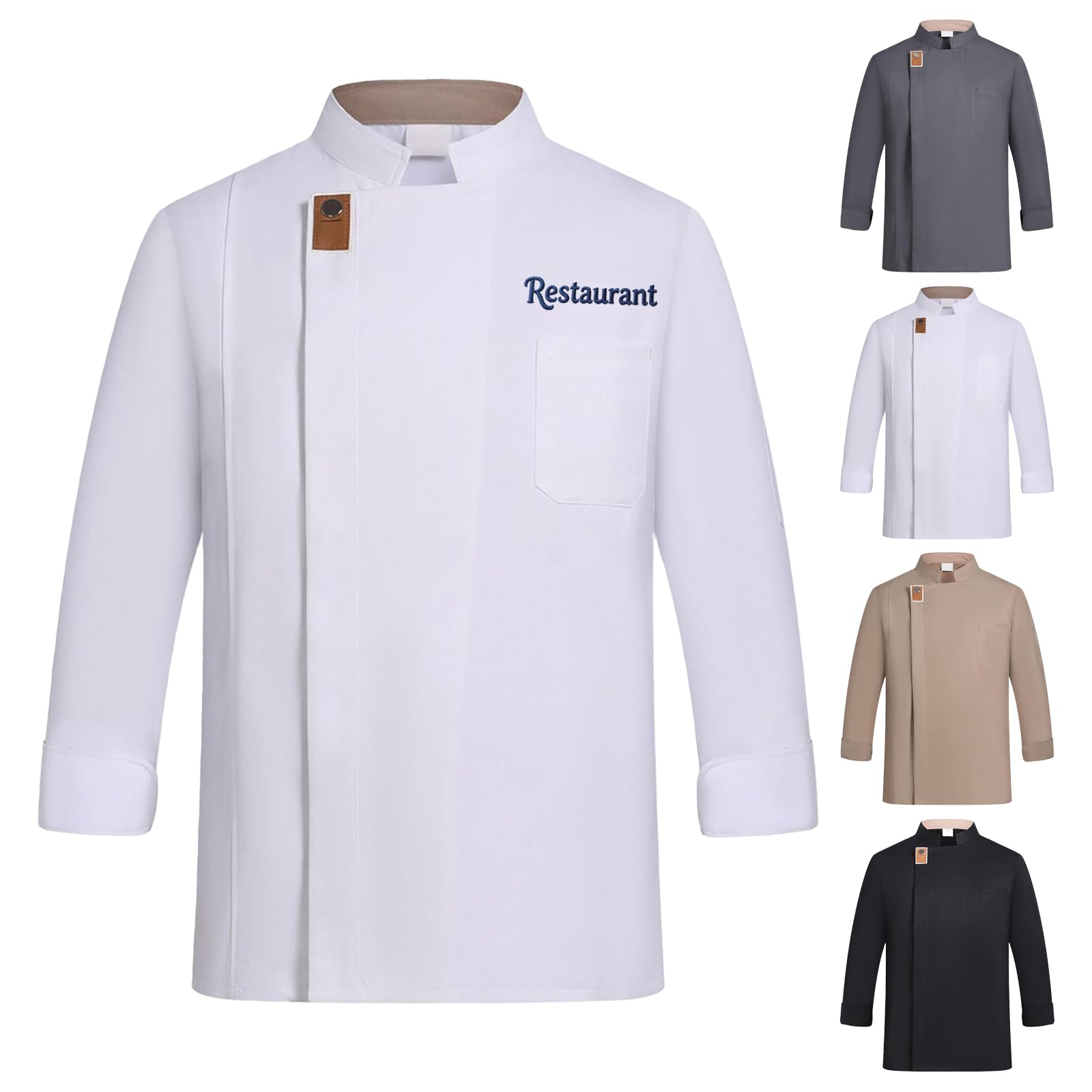 Manteau de Chef brodé personnalisé, Veste de Chef personnalisée,Veste De Cuisine Homme Custom Tenue de Cuisine Femmes