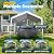 PEAKTOP OUTDOOR 12x20 ft Heavy Duty Carport, Portable Car Canopy, Garage Tent, Boat Shelter with Reinforced Triangular Beams and Ground Bar, White