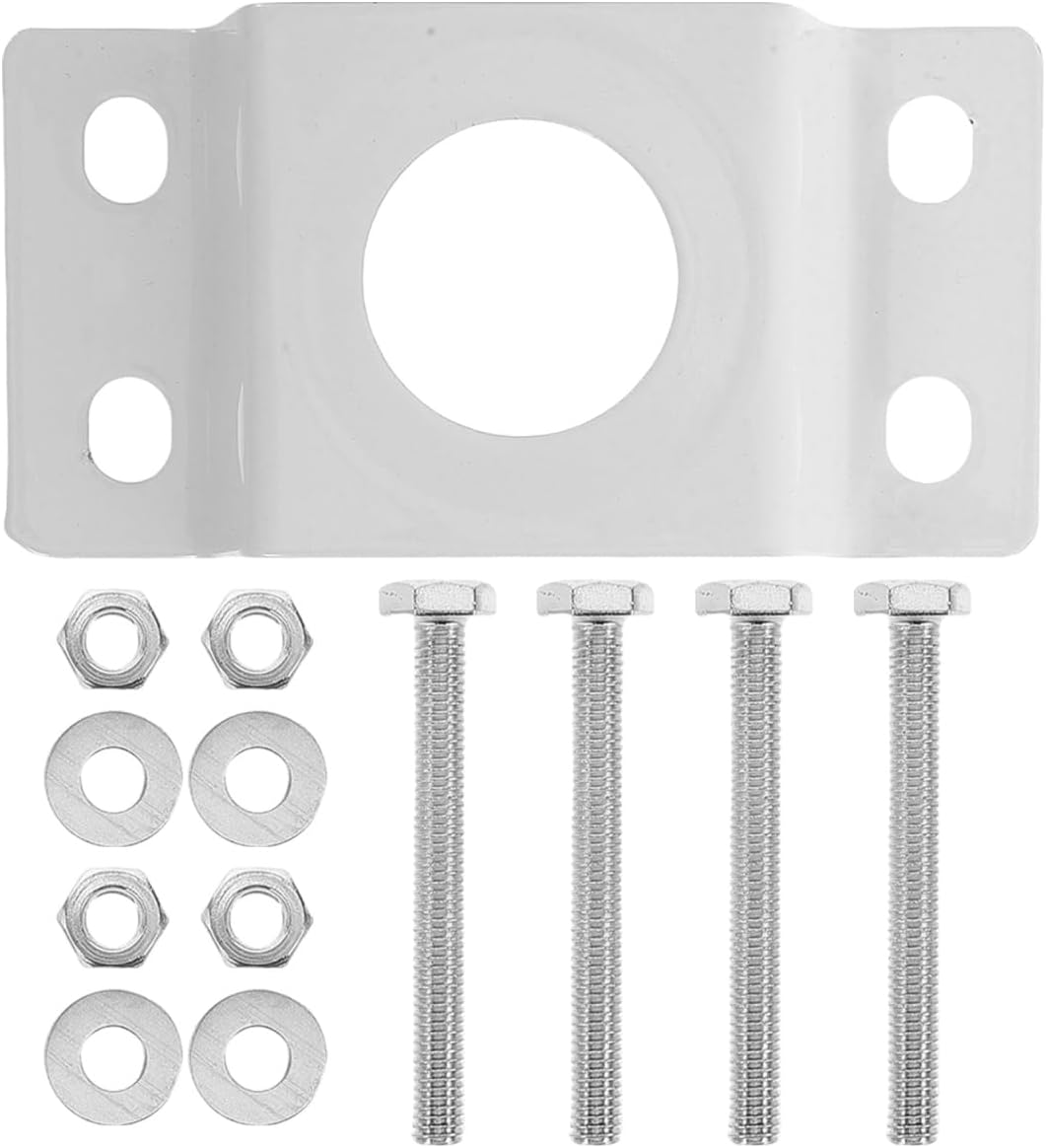 Toddmomy Solar Light Pole Mounting Kit Street Light Bracket Accessories Pole Mount Bracket for Outdoor Solar and Lamp Fixture Parts 4 Screws Easy Installation for Streets Parks