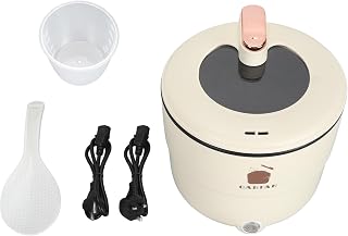 Non Stick Electric Rice Cooker 1.8L Double Layer Anti Splashing Protector, Multifunctional for Stowing, Steaming ()