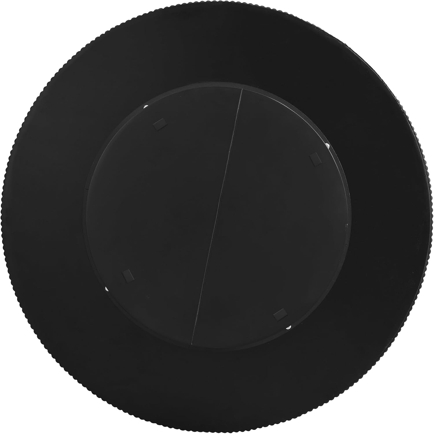 Black Round Coffee Table 31.5'' Contemporary Modern Circle Coffee Table Pedestal Center Table Wood Accent Tea Table for Living Room Apartment