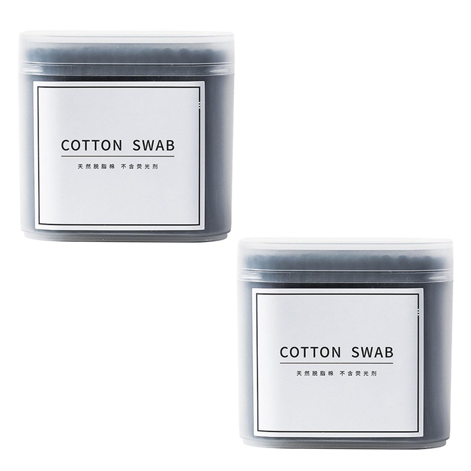 400Pcs Ear Buds Cotton, Cotton Swabs for Personal Care and Makeup, Premium Black Cotton Buds for Sensitive Skin, Ear Cleaning and Multi-Purpose Use