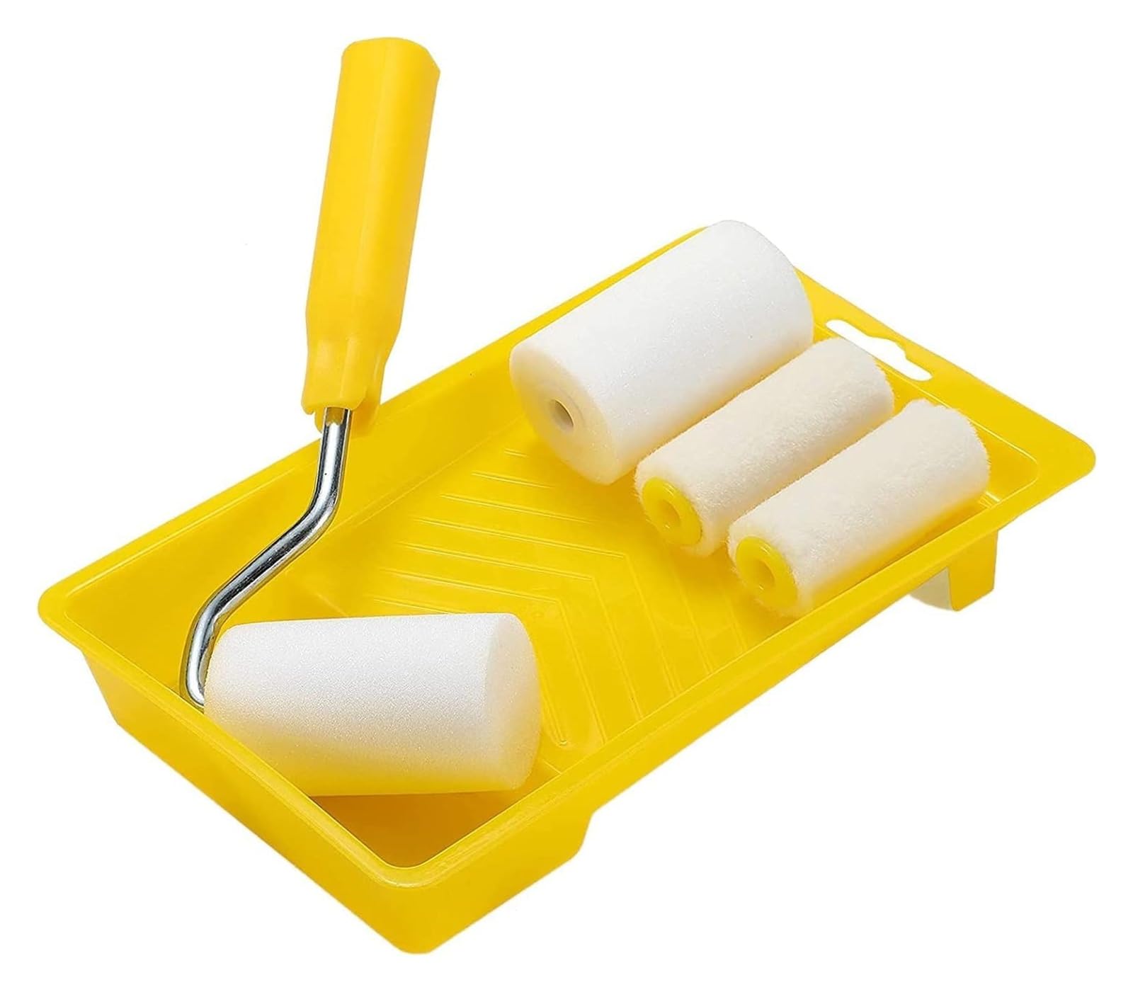 Cepillo de pintura con rodillo, rodillos de pintura for pared de casa, 6 piezas de mini rodillo de pintura de espuma, kit de decoración de pintura, juego pequeño de 2 pulgadas for cepillos de reparaci