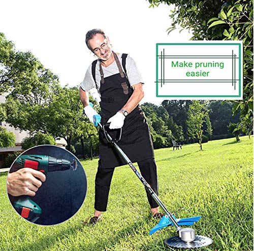 Lawn Mower Blade Sharpener,Mower Blade Balancer,Drill Bit Sharpener Sharpening Stone Alternative Wheel Stone for Lawn Mower for Any Power Drill Hand Drill (3 pcs Blue Lawn Mower,1 Blade Balancer)