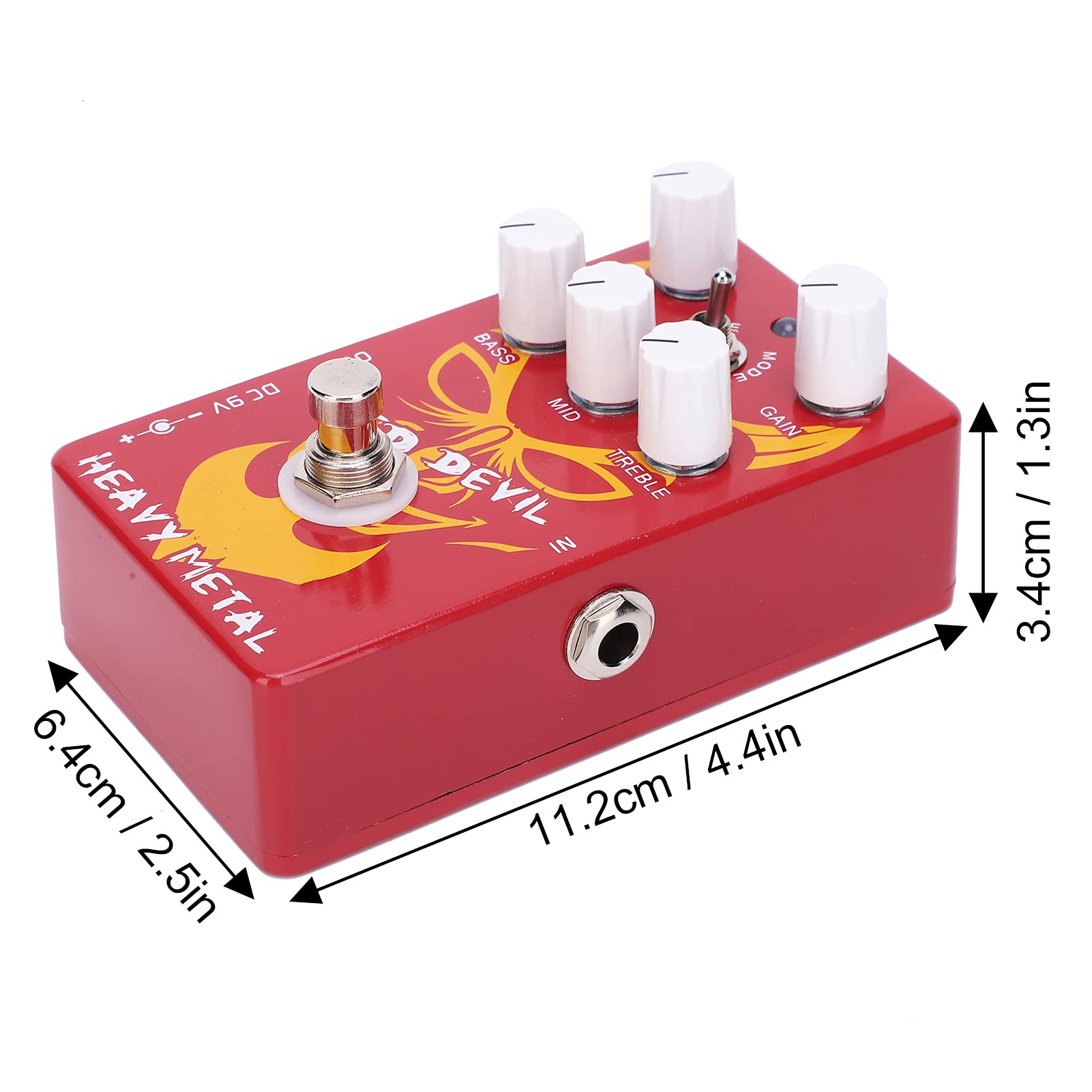 MODERN HIGH GAIN DISTORTION『RED』 Distortion Guitar Pedal Red Fashionable Devil Heavy Metal