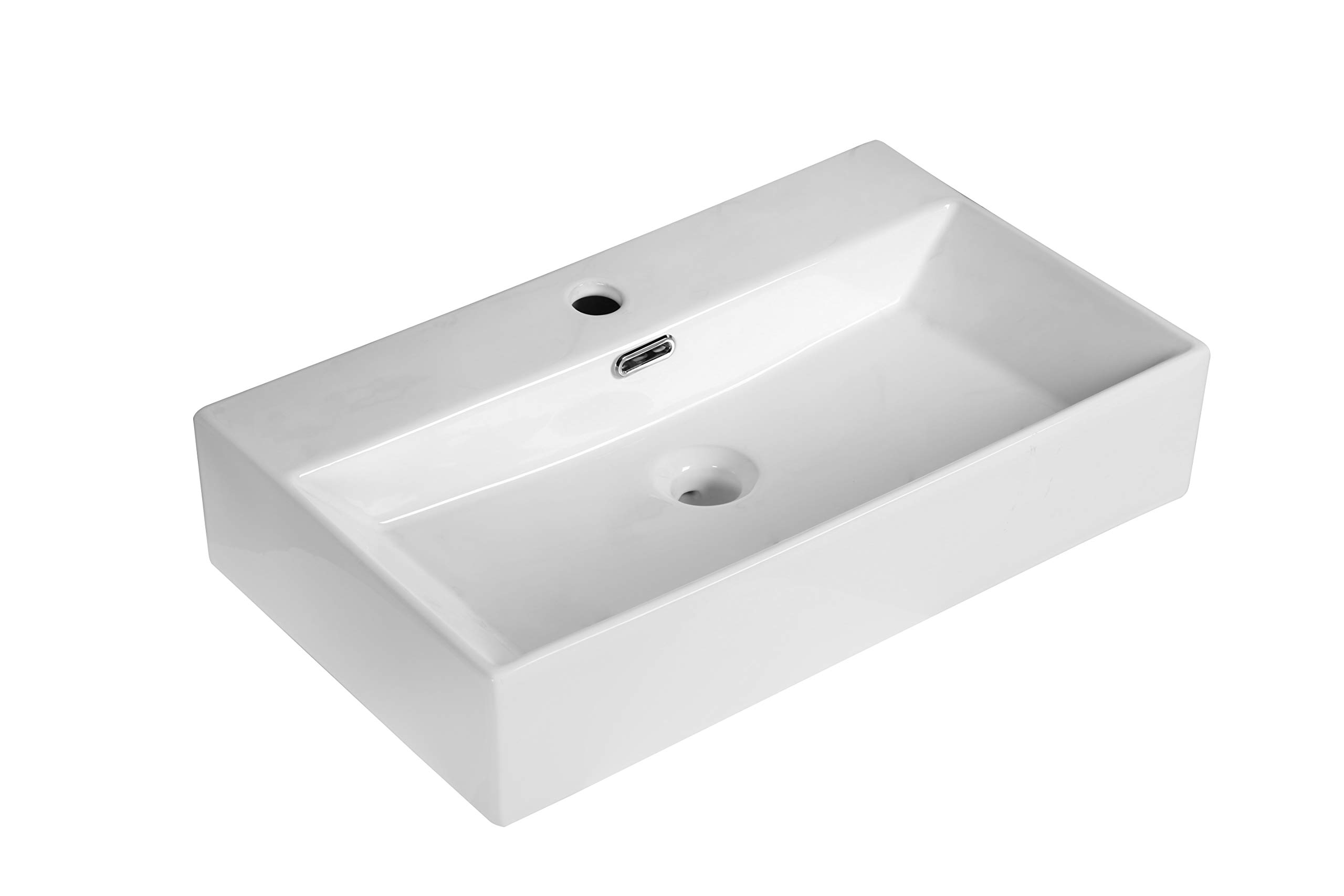 Lavabo D'angle Art Of Baan® - Céramique Blanche - 39x36x14 Cm - 1 Trou