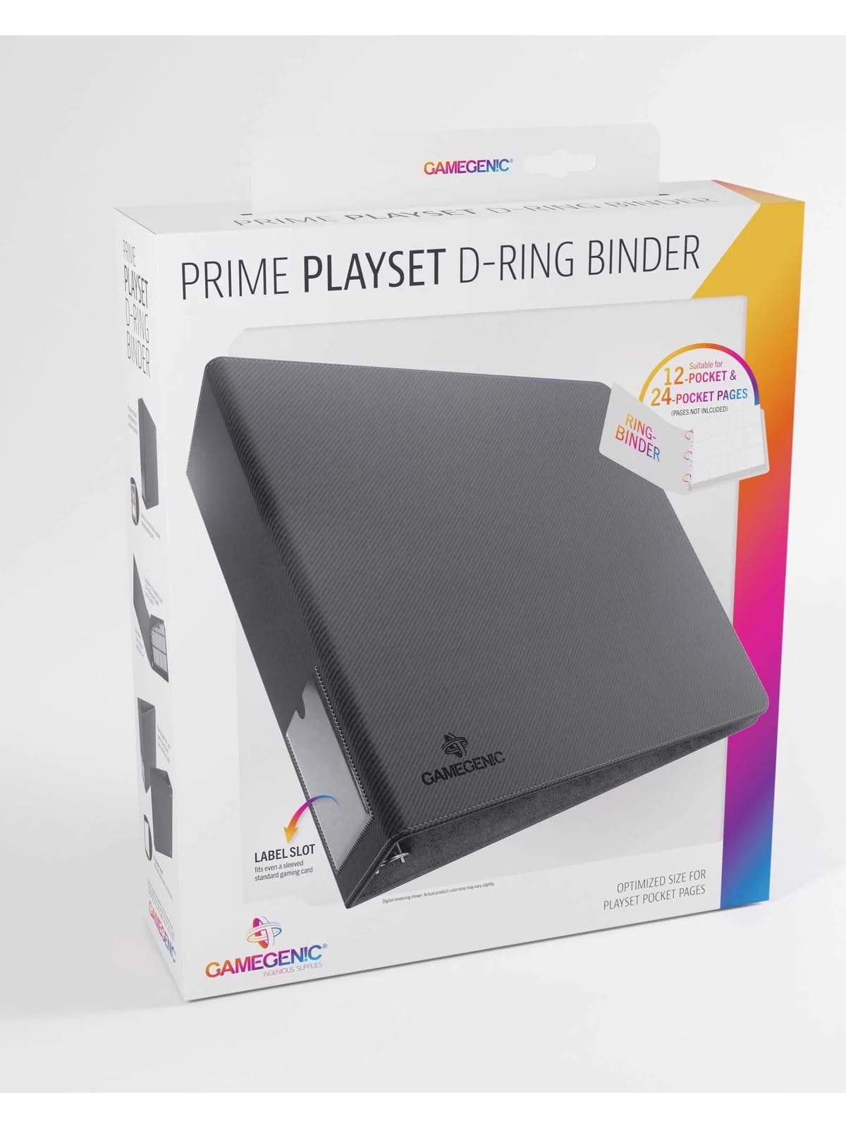 Gamegenic | Gamegenic Prime D-Ring-Binder - Playset Size | Trading Card Game Accessory