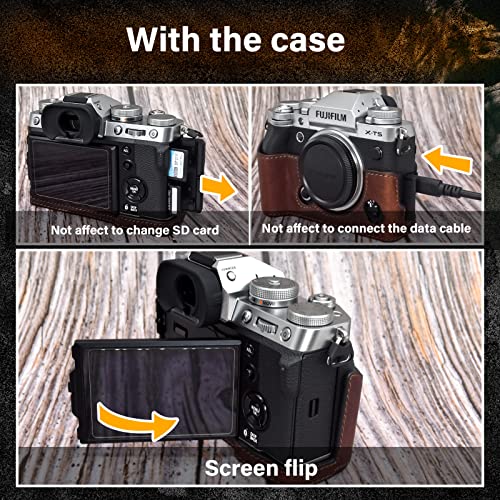 MUZIRI KINOKOO Protective Case Compatible for Fujifilm XT5/Fui X-T5 Camera - Image 4