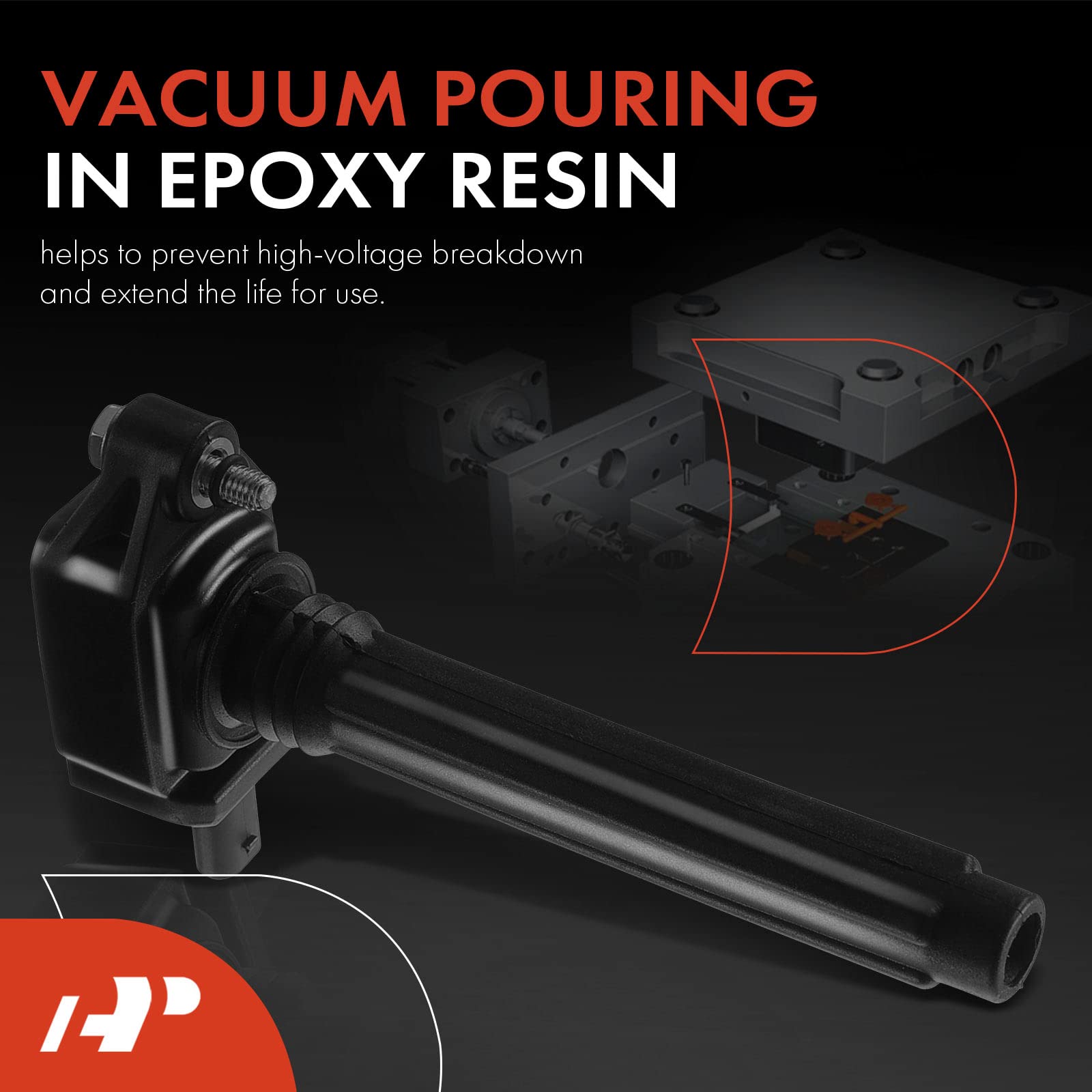A-Premium 6PCS Ignition Coil Packs Compatible with Chrysler, Dodge, Jeep & Ram Vehicles - V6 3.2L, 3.6L - 300 2011-2022, Durango 2011-2015, Grand Cherokee 2011-2017, 1500 2013-2019, Wrangler 2012-2017