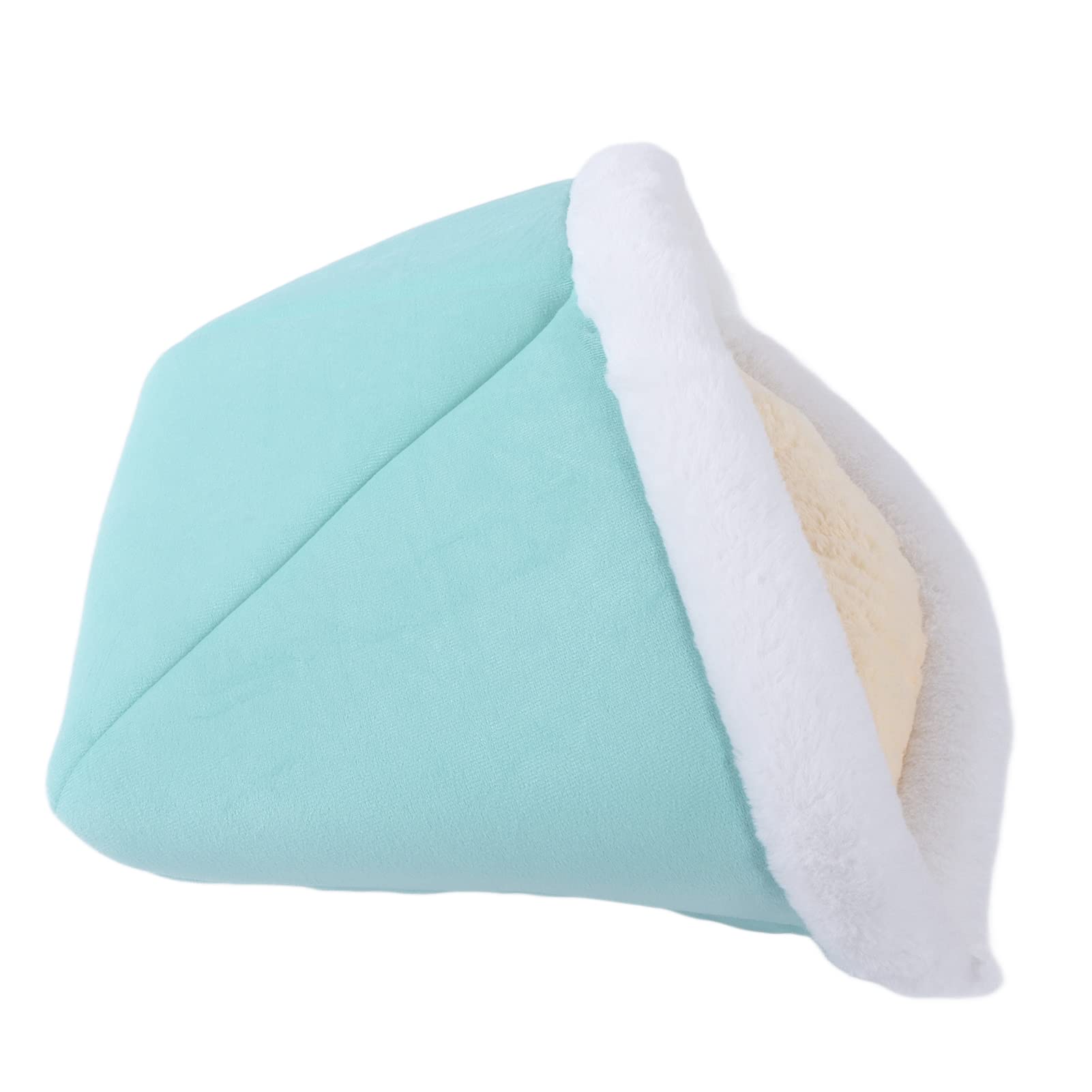 Qcwwy Letti Letti per Gatti Mobili Cuccia per Gatti Cuccia Lavabile per Animali di Piccola Taglia Gattini Sacco a Pelo per in Peluche Sacco a Pelo per Soffice Semi Chiuso Gatto (Lettiera per