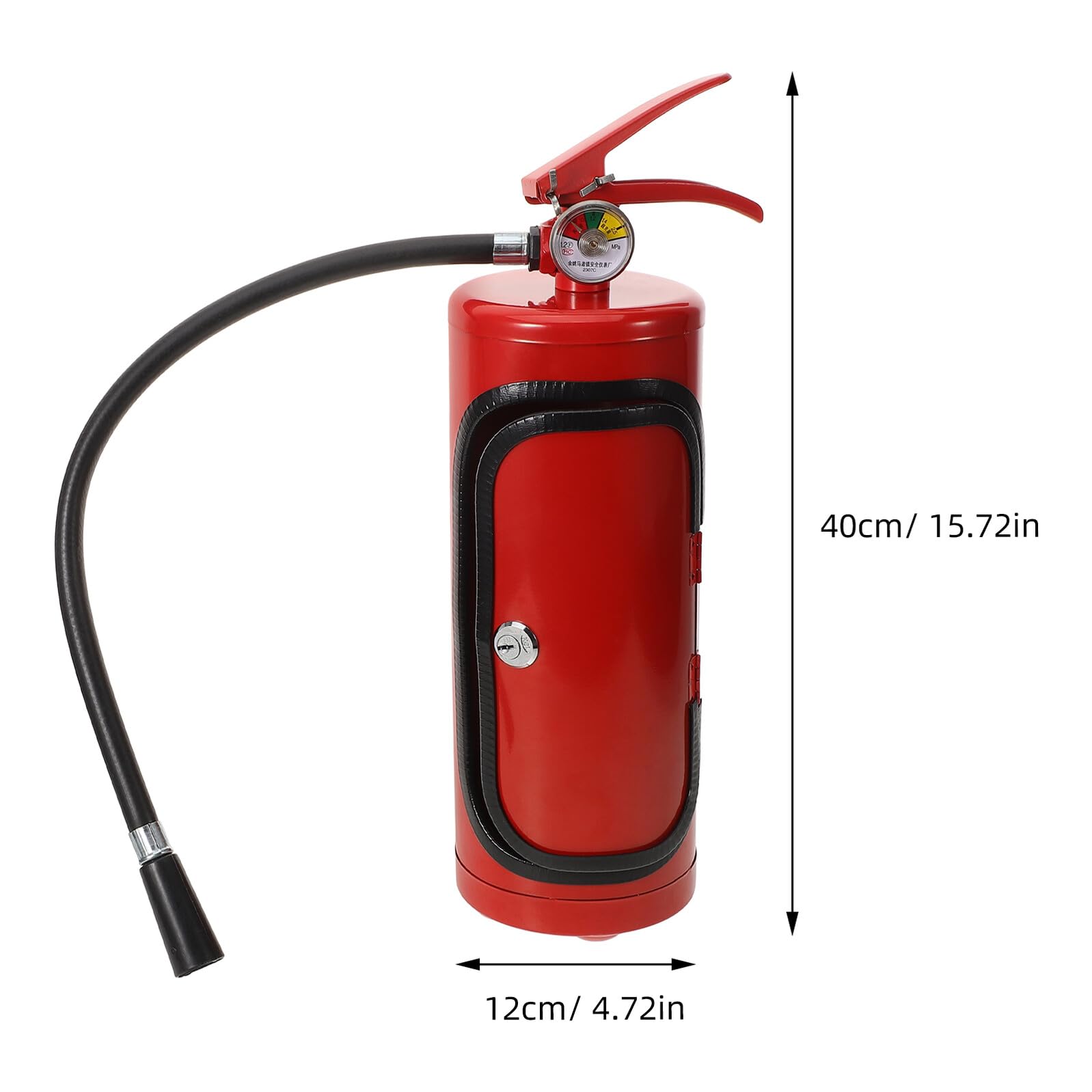 Feuerlöscher Roter Flaschenständer aus Eisen und Kunststoff Weinflaschenhalter zum Aufbewahren von Whiskey und Brandy Geschenk zum Geburtstag oder Vatertag