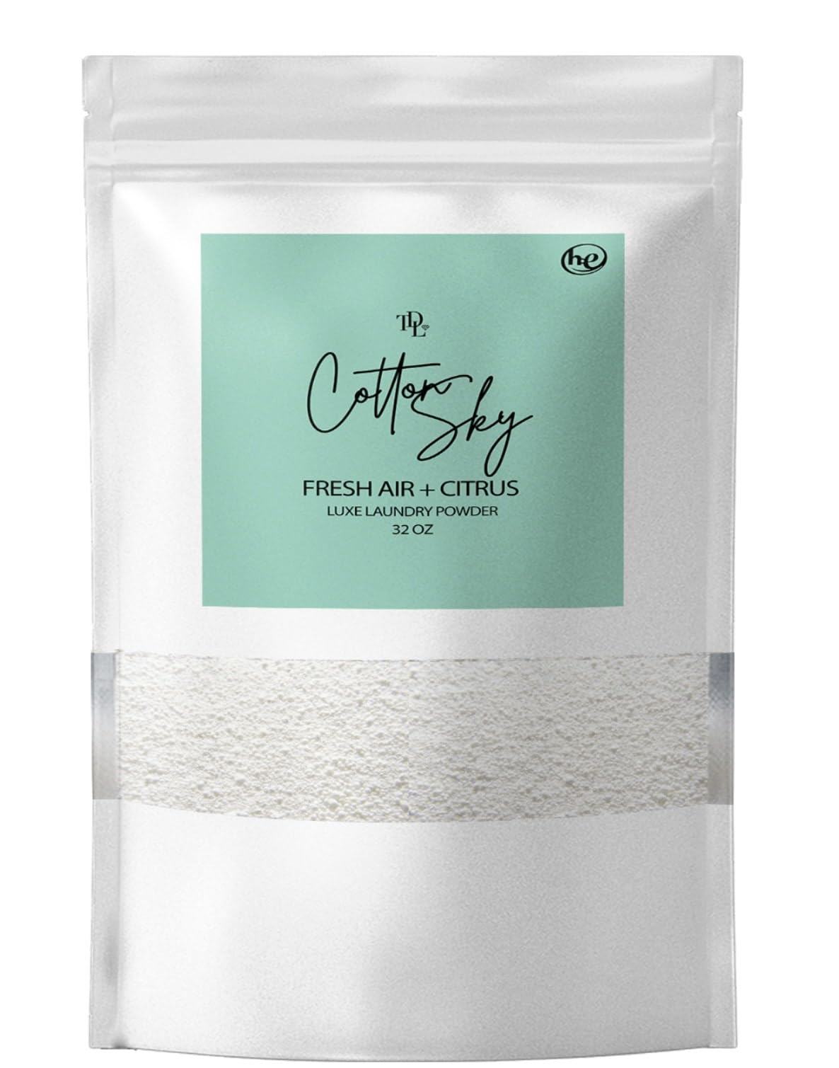 Home 'COTTON SKY',Luxury Powdered l Laundry Detergent - Fresh Air, Apple, & Kiwi| HE & Standard Machine Washing |Nontoxic | Stain/Odor Removal Concentrated, Natura (32 oz / 64 Loads)