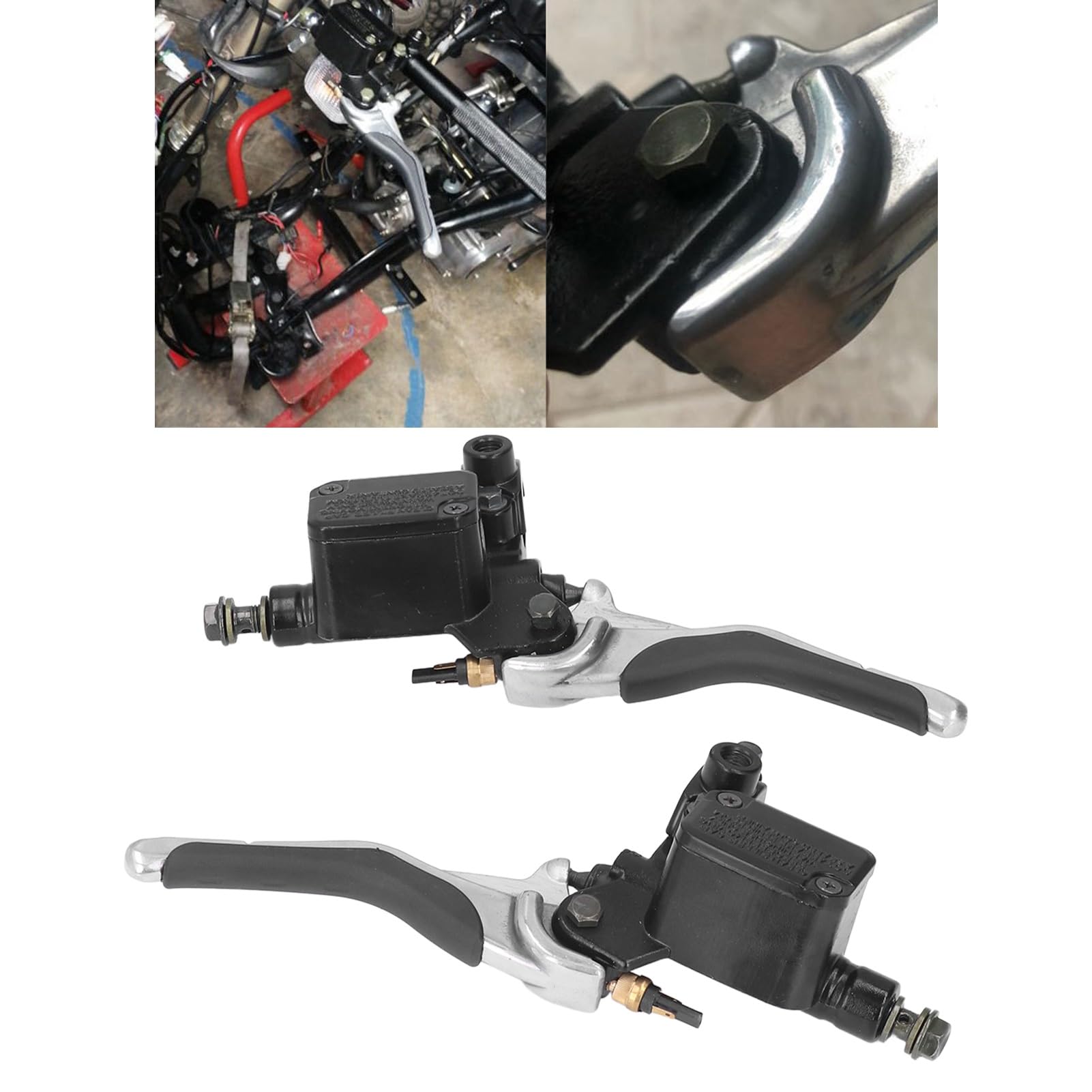 frizione maniglia pieghevole Coppia di leve freno sinistra e destra per moto con contenitore per olio in lega alluminio CNC ricambio per YQ50 Aerox 1997-2013