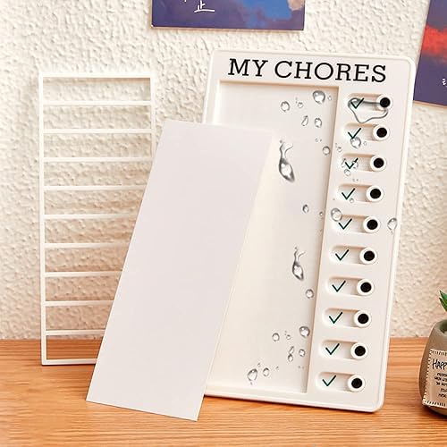 Miniatura 3 de Paquete de 2 tablas de lista de verificación de lista de tareas para adultos tablas de plástico para caravana tabla de lista de verificación tabla