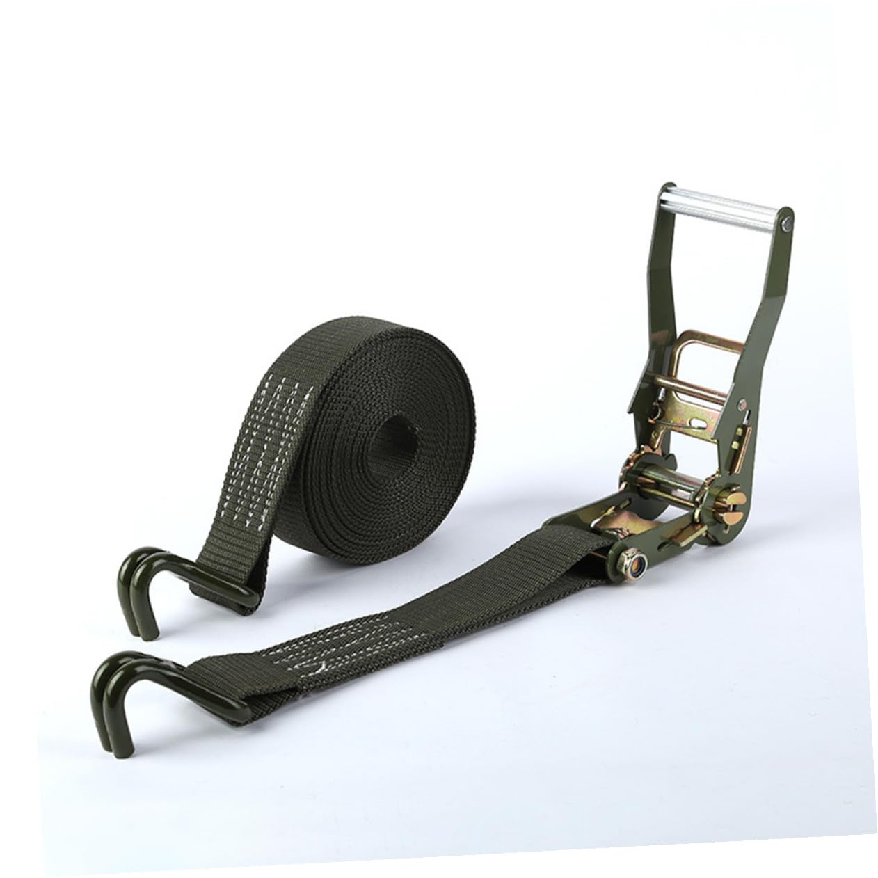 Yardenfun LKW Spanngurte 2 Zoll mit Ratschengurt Metall und Polyester Praktische Güterbündelung für Motorrad und Fracht Grüner Zurrgurt mit Verteilter Lastaufnahme