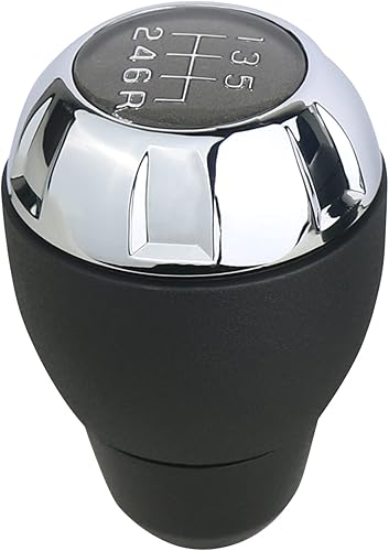 Miniatura 2 de APPERFiT Pomo de palanca de cambios para transmisión manual cromada 68085312AB compatible con Jeep Wrangler JK 2011 2012 2013 2014 2015 2016 2017