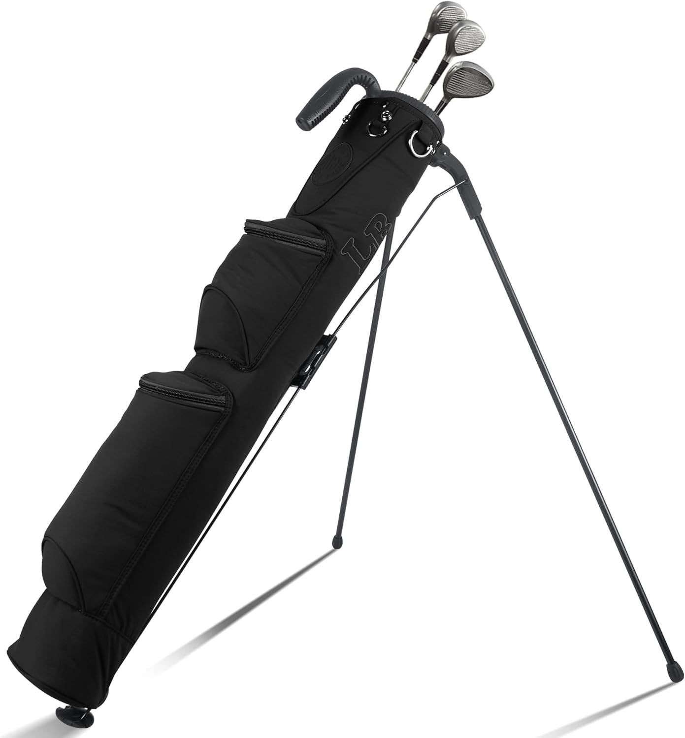 Lightweight Golf Stand Bag, Easy to Carry Small Golf Bag with 2-Way Full-Length Dividers and Pockets, for The Driving Range, Par 3 and Executive Courses