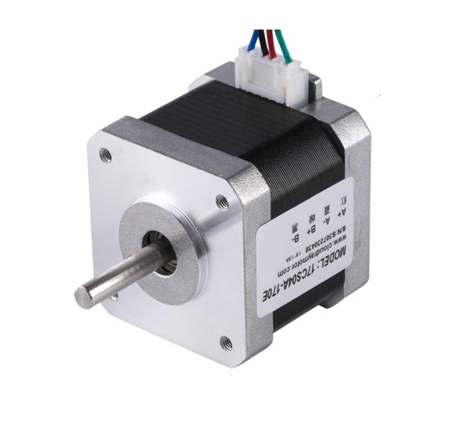 Nema 17 Silnik Krokowy 0.42Nm 1.7A 2 Fazy 40mm Silnik Krokowy 4-ołów Do Drukarki 3D Grawerowanie Cnc Frezarka(17CS04A-5pcs)