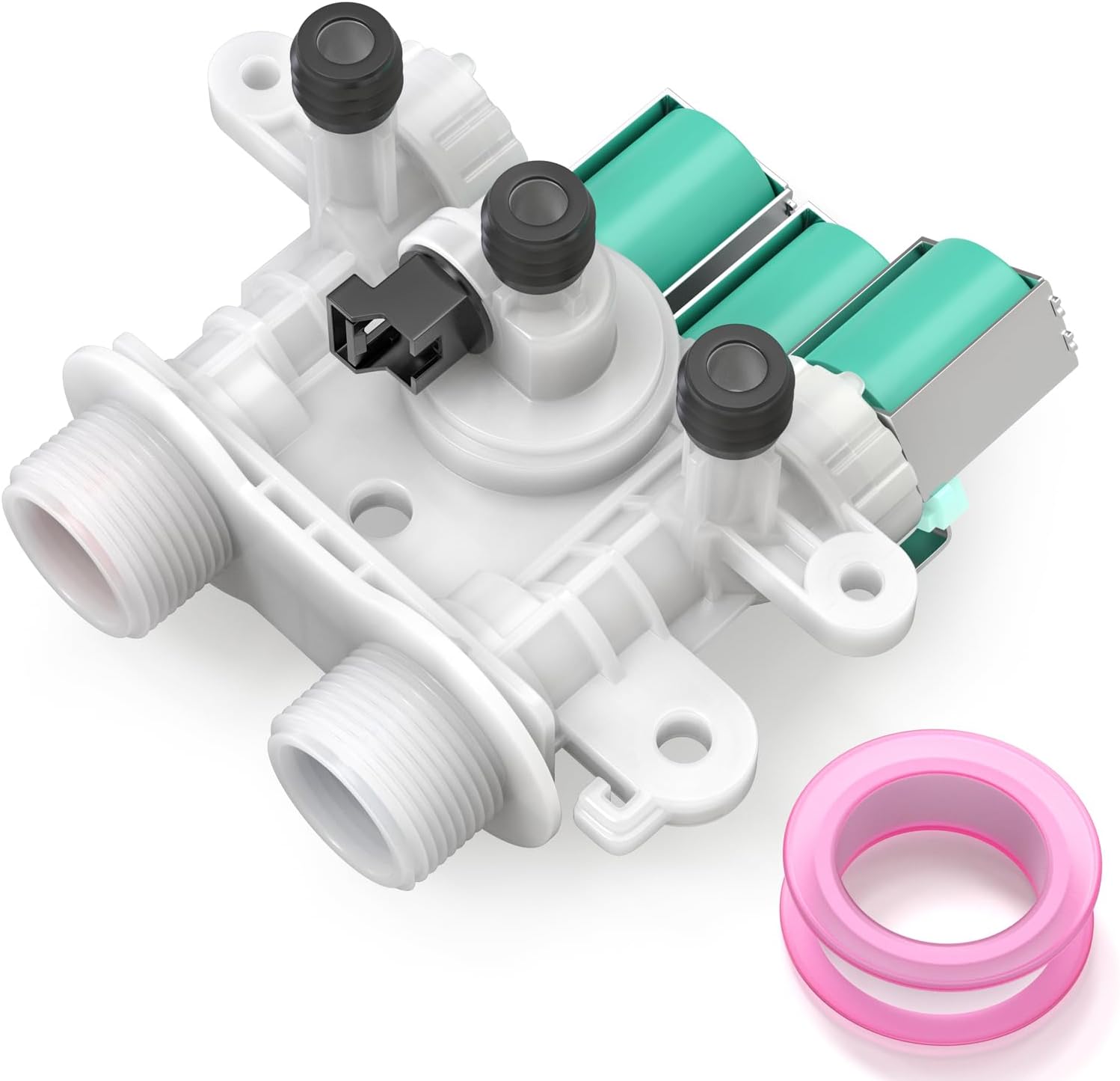 W11096268 Washer Water Inlet Valve Assembly Compatible with Whirlpool W11220230 W10632527 Kenmore 11026132411 11026132412 Washing Machine, Replaces W10632527 W10758829 W10853296 W11220230