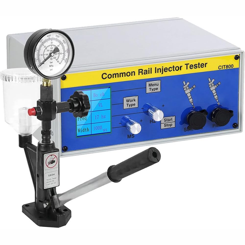 Probador Inyectores Common Rail,Probador Inyectores Piezoeléctricos Diésel,Validador Inyector S60h,Ancho Ajustable 6 Ms,para Inyectores Electromagnéticos Diésel