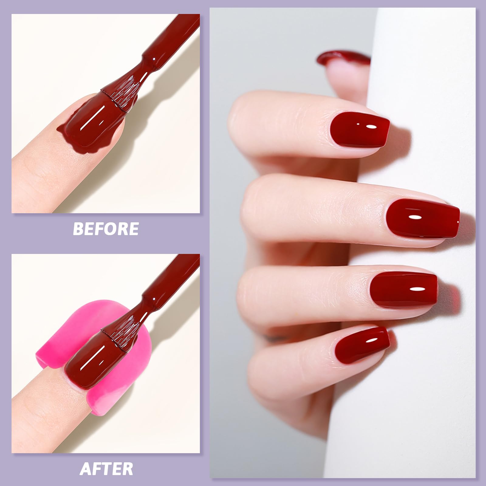 Plantillas para Esmalte de Uñas con Pluma Corrector, Cubierta Protectora Reutilizable 10 Tamaños, Accesorios Nail Art (Rosa)