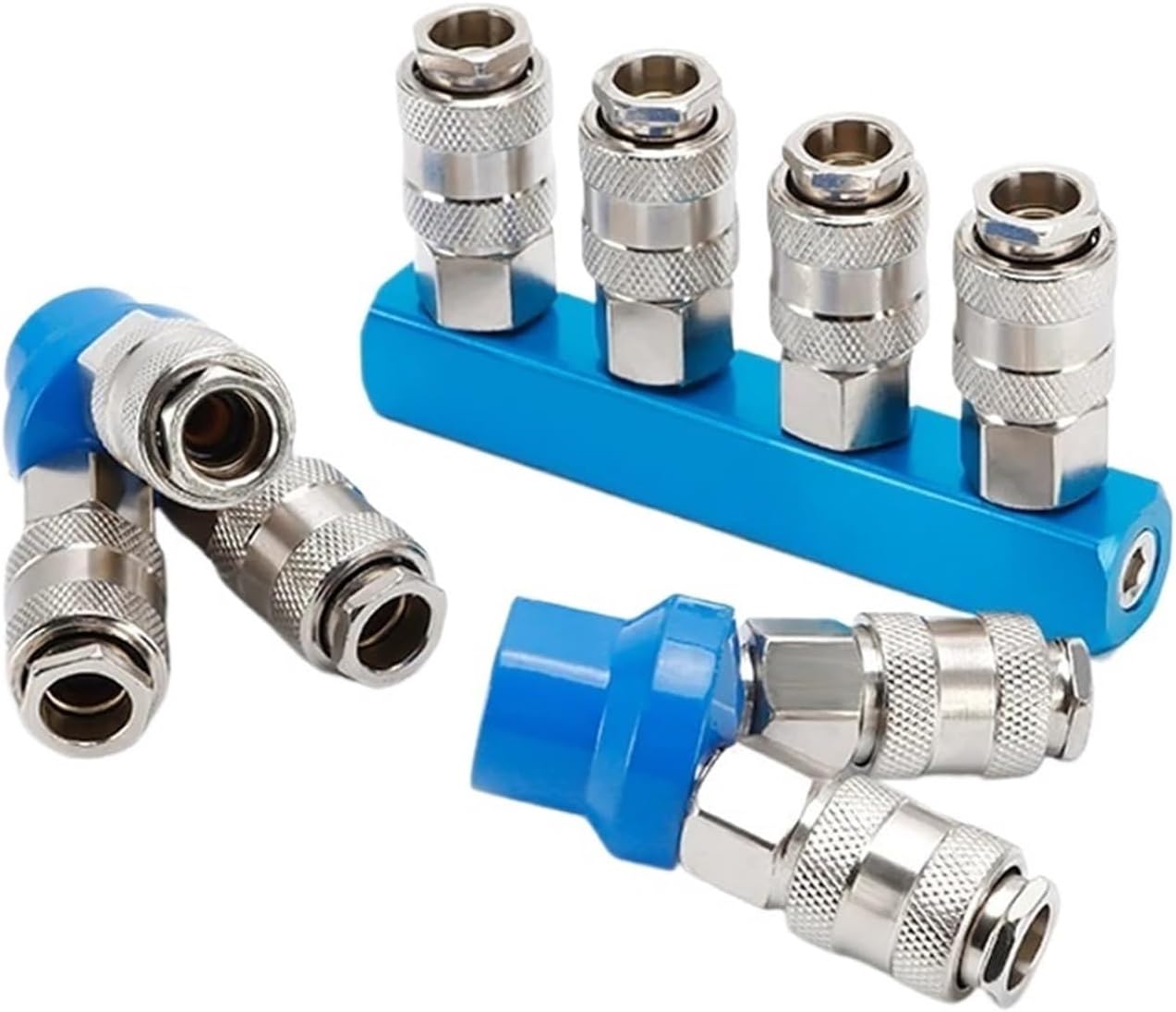Compression fittings Air compressor accessories 1/4 inch quick connector Hose Gas distributor manifold Pneumatic connection(SML-3 w PM20)