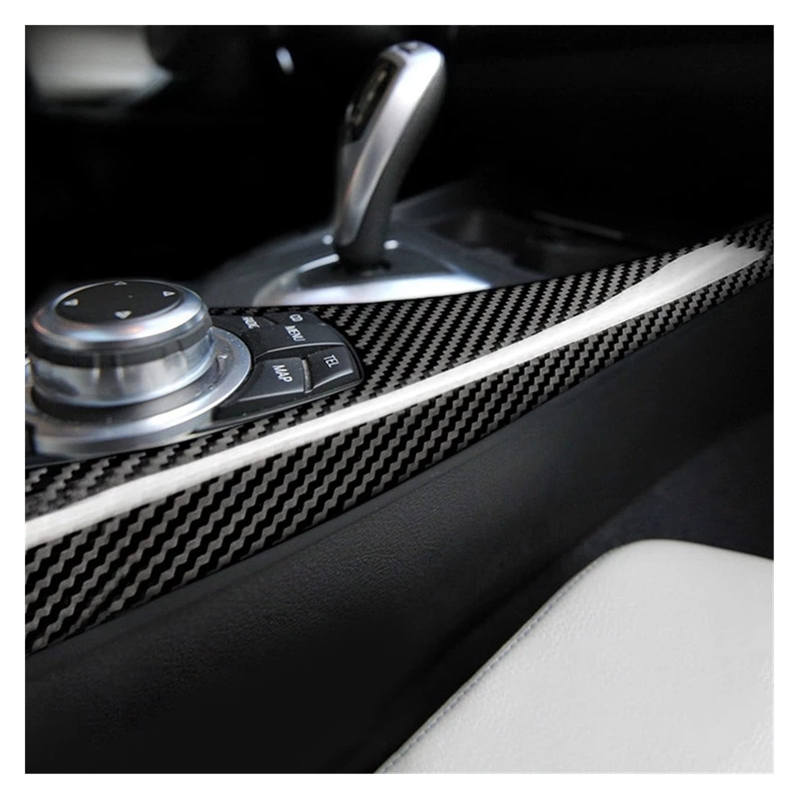 YINGO Kompatybilny z BMW 1 2. Seria F20 F21 F22 F23 116i 118i 2012-2019 ABS Przycisk multimedialny z włókna węglowego Multimedia Klasyfikacja Akcesoria samochodowe