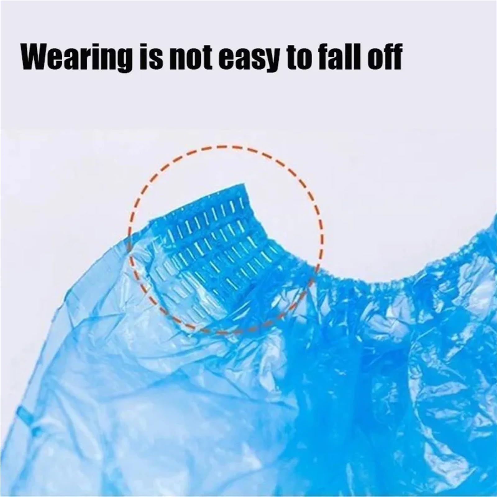Copriscarpe Copriscarpe impermeabile da 100 pezzi copriscarpe in plastica antiscivolo imbottito in PE for interni