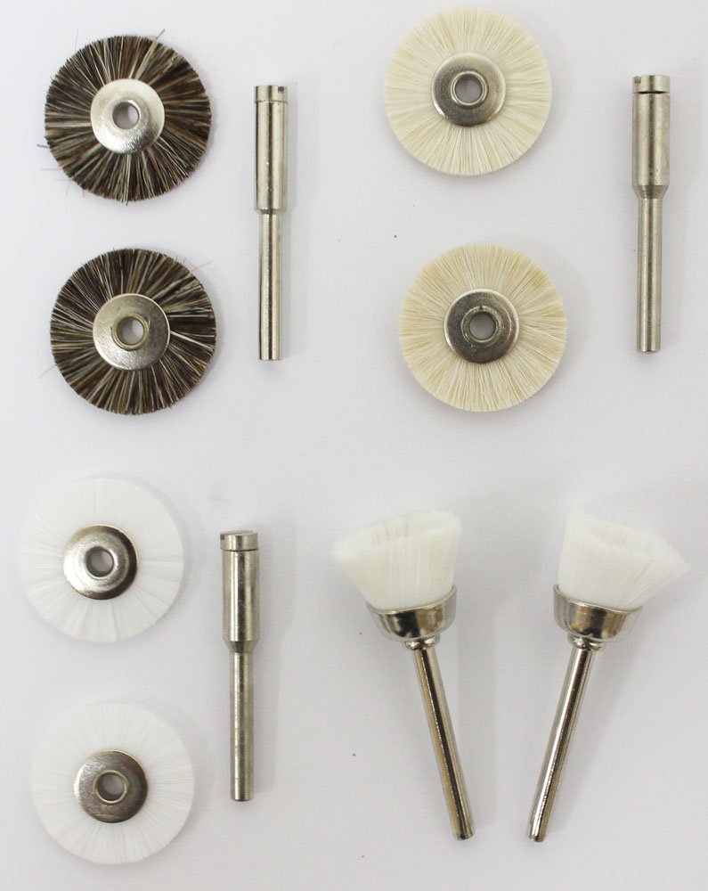 DYNAMIC Premium Rotary Polishing Brush Set 4Piece, 7/8