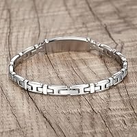 Vista 16 de Pulseras médicas de la identificación de la alerta del acero inoxidable de la señora de la manera