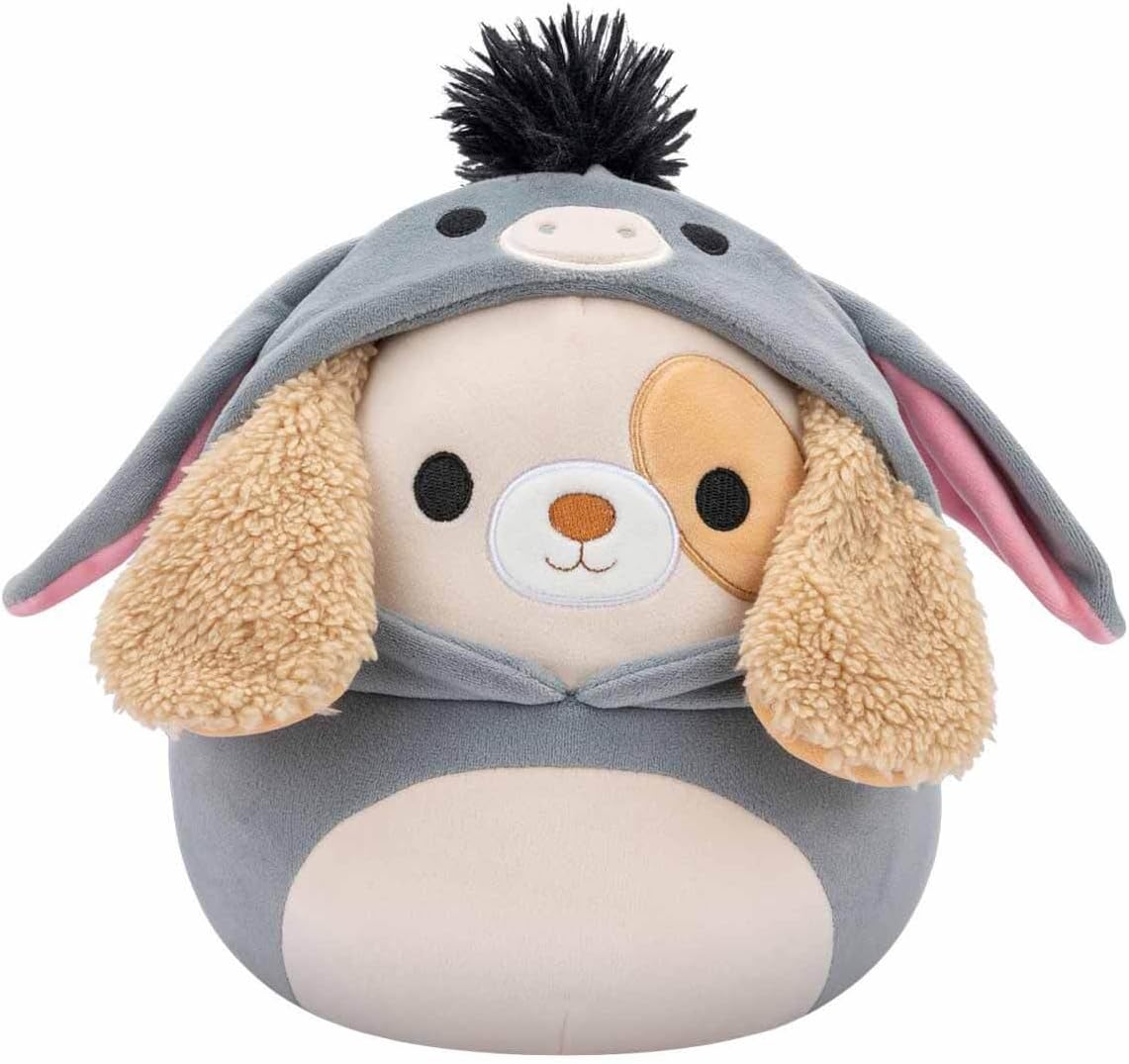 Jazwares12 inch Harris the Brown Dog in Jason Outfit Officially Licensed Kellytoy Plush Toy Colorful Soft Gift for Kids Girls & Boys Washable Squishy Stuff Toy Multicolor All Age