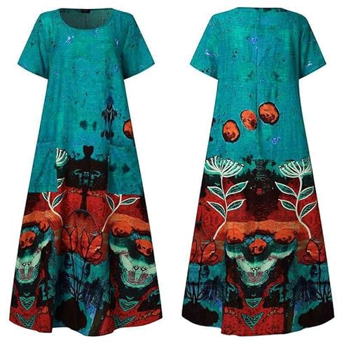 JVHGE Primavera Estate Abito Lungo Nazionale con