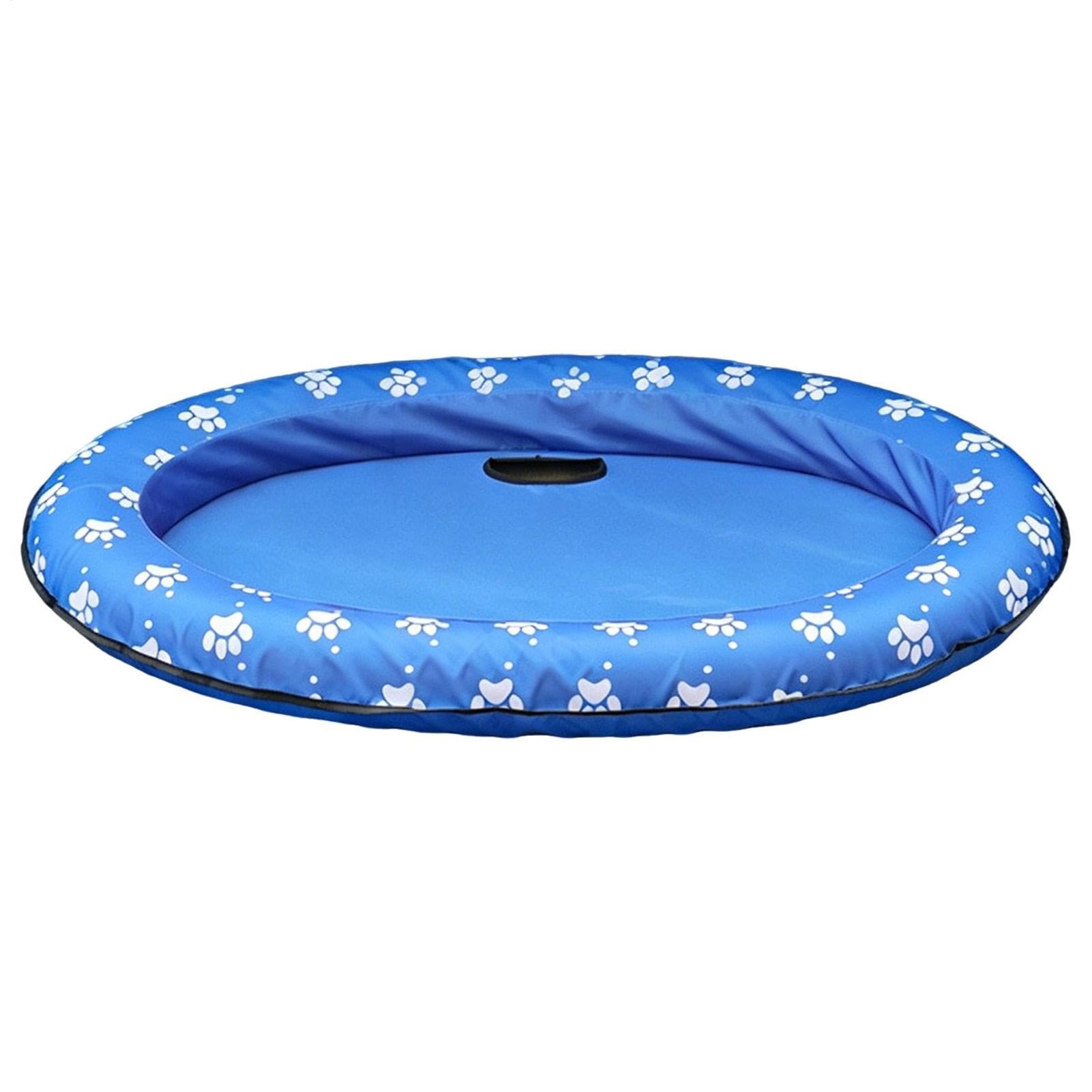 Generisch Hund Pool Float | Mit Ablaufloch Schwimmspielzeug Für Haustiere,Sommerlicher Wasserpool-Float Spaß | für kleine mittlere große Hunde Katzenwelpen Outdoor Garten Terrasse Park See