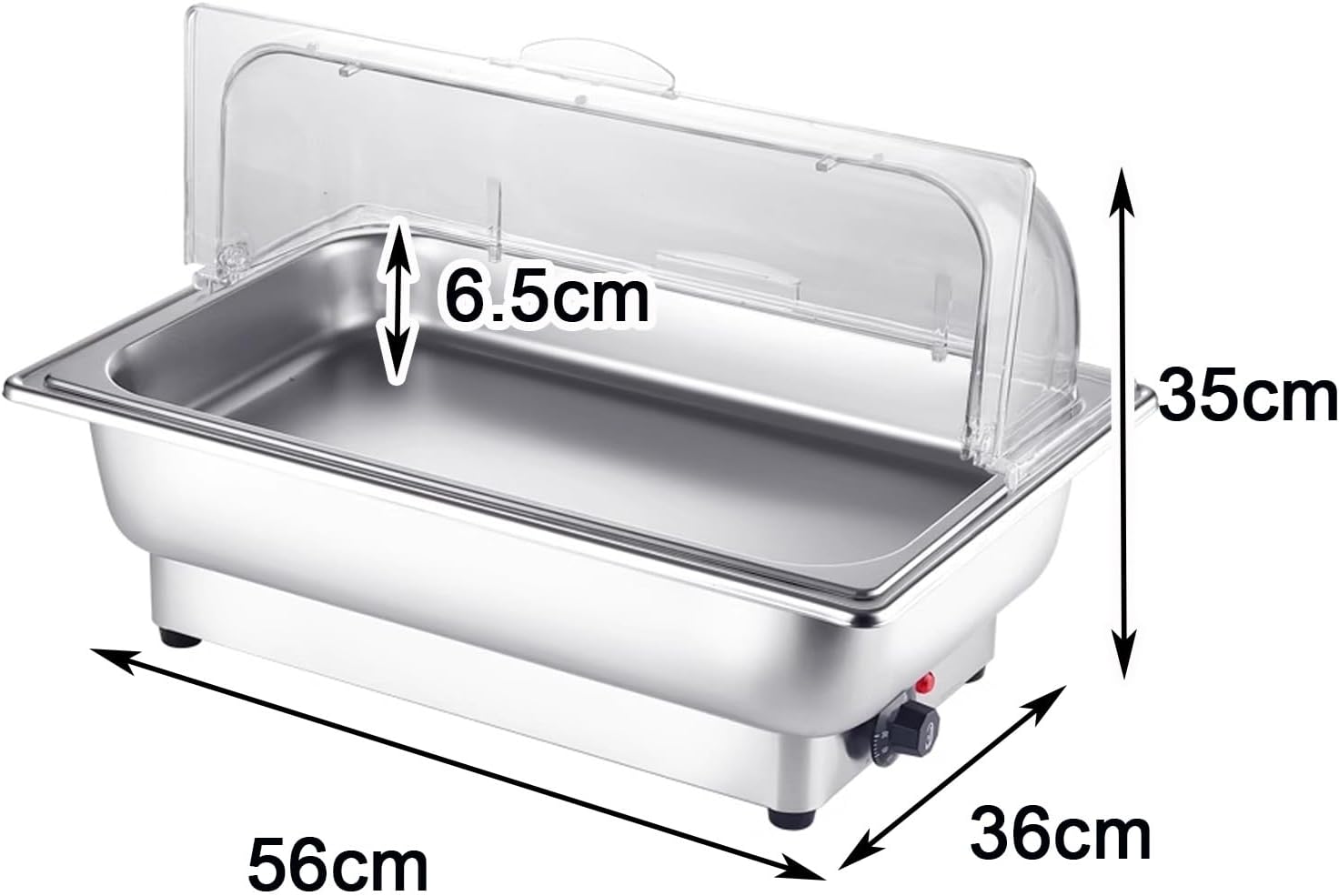 ビュッフェサーバー フードウォーマー 保温鍋 ステンレス素材 温度調整