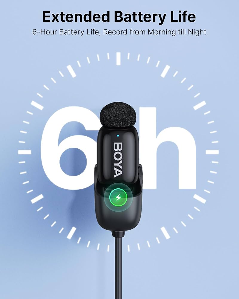 Amazon.com: BOYA mini Wireless Microphone for iPhone 6-14