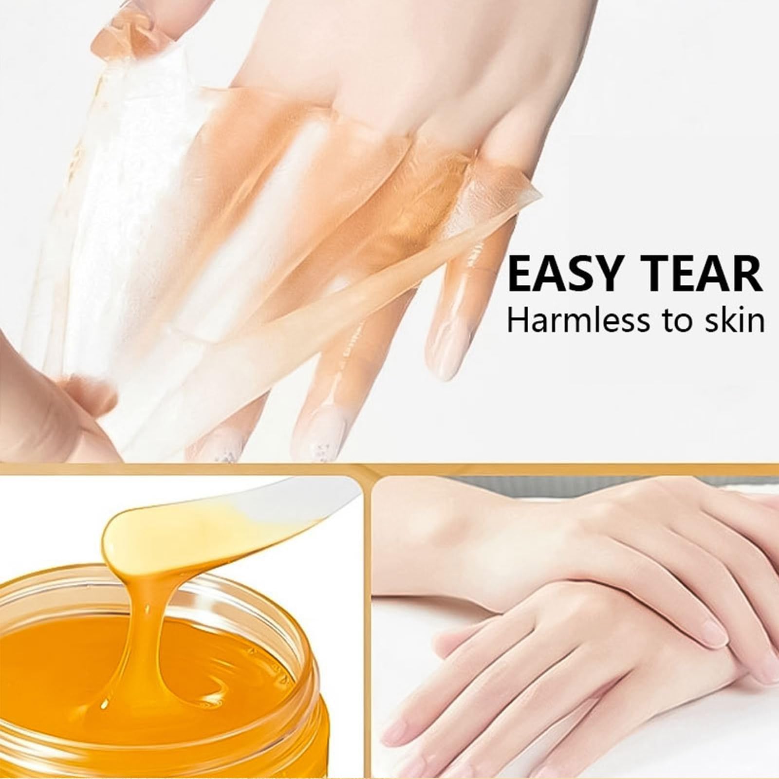 Turmeric Hand and Foot Peel Mask, Moisturizing Hydrating Nourishing Exfoliating Hand Film Hands Care Paraffin